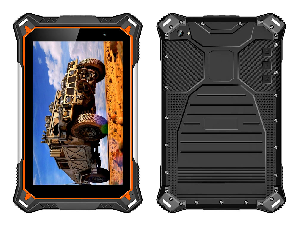 Factory 8 inch Octa-core Android 8.1 2G+32G Rugged Tablet PC with 10000mAh battery IP67 Waterproof Tablets with NFC